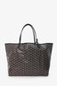 Goyard Black Goyardine St. Louis GM Tote with Pouch