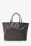 Goyard Black Goyardine St. Louis GM Tote with Pouch