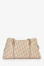 Christian Dior 2005 Beige/White Coated Canvas Diorissimo Romantique Shoulder Bag