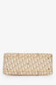 Christian Dior 2005 Beige/White Coated Canvas Diorissimo Romantique Shoulder Bag