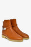 Hermès Brown Kelly Buckle Moto Boots Size 38.5
