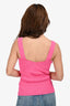 Rag & Bone Pink Ribbed V-Neck Tank Top Size S