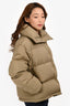 Acne Studios Green Recycled Down Puffer Jacket Size 34