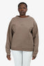 Acne Studios Brown Cotton Logo Crewneck Sweatshirt Size M
