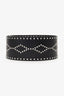 Isabel Marant Black Leather Studded Lucie Belt