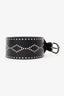 Isabel Marant Black Leather Studded Lucie Belt