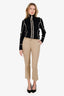 Frame Beige 'Le Crop Mini Boot' Trousers Size 00