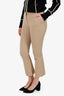 Frame Beige 'Le Crop Mini Boot' Trousers Size 00