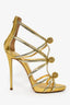 Giuseppe Zanotti Gold Patent Coline Sandals Size 38