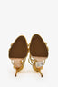 Giuseppe Zanotti Gold Patent Coline Sandals Size 38