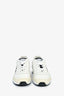 Pre-Loved Chanel™ 2025 White Leather/Suede CC Runners Size 38