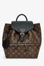 Louis Vuitton Monogram/Black Leather Montsouris PM Backpack