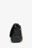 Pre-Loved Chanel™ Black Lambskin/Quilted Gold Chain Small 19 Bag