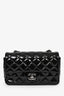 Pre-Loved Chanel™ 2014 Black Quilted Patent Leather Mini Flap