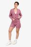 Hermès Mauve Purple Wool H Knit Shorts Size 42