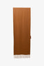 Loro Piana Brown Vicuña Fringe Scarf