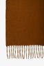 Loro Piana Brown Vicuña Fringe Scarf