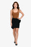Isabel Marant Black Cotton Wrap Mini Skirt Size 34