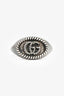 Gucci Sterling Silver GG Marmont Signet Ring Size 9