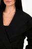 Cult Gaia Black Pleated Cropped Buttoned Jacket Estimated Size M