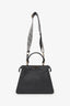 Fendi Grey Leather Peekaboo ISeeU With Canvas Strap