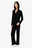 Skims Black Soft Ribbed Top + Pant Lounge Set Size XS