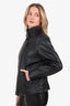 Mackage Black Leather 'Sandy' Zip Jacket Size XL
