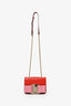 Salvatore Ferragamo Pink/Red Leather Oversized Vara Bow Mini Bag