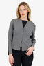 Moschino Jeans Dark Grey/Grey Sleeveless Top + Cardigan Size 12