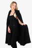 Yves Saint Laurent Black Vintage Hooded Cape Estimated Size M