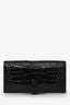 Hermès 2017 Black Alligator Shiny Leather Bearn Classique Wallet