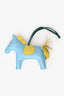 Hermès Sky Blue/Yellow Leather Rodeo GM Charm