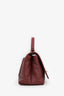 Pre-Loved Chanel™ Burgundy Grained Calfskin Stitched Chevron Medium Chic Top Handle
