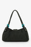 Fendi Green/Blue Jersey Double Strap Mama Baguette Bag