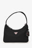Prada Black Nylon Red Logo Re-Edition 2000 Shoulder Bag