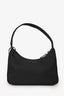 Prada Black Nylon Red Logo Re-Edition 2000 Shoulder Bag