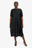 Issey Minyake Pleats Please Black Wide Pleated Dress Size 3