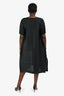 Issey Minyake Pleats Please Black Wide Pleated Dress Size 3