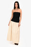 Anna Quan Black/White Cotton Sleeveless Maxi Dress Size 2