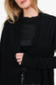 Rick Owens Black Cashmere Open Cardigan Size XS