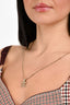 Pre-Loved Chanel™ 2013 Gold Tone Metal Tweed CC Pendant Necklace