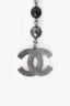 Pre-Loved Chanel™ 2013 Black/Silver Tone Metal Beaded CC Bracelet