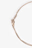 Pre-Loved Chanel™ 2017 Gold Tone Metal Heart Logo Necklace