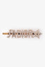 Christian Dior Aged Gold Tone Metal Crystal Embellished J'Adior Hair Clip
