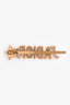 Christian Dior Aged Gold Tone Metal Crystal Embellished J'Adior Hair Clip