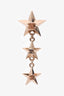 Pre-Loved Chanel™ 2017 Gold Tone Metal Star Motif CC Earrings