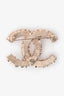 Pre-Loved Chanel™ 2013 Gold Tone Metal Resin CC Brooch