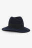 Maison Michel Navy Felt Fedora Hats Size M