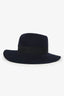 Maison Michel Navy Felt Fedora Hats Size M