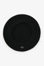 Christian Dior Black Wool CD Embroidered Beret Hat Size T4